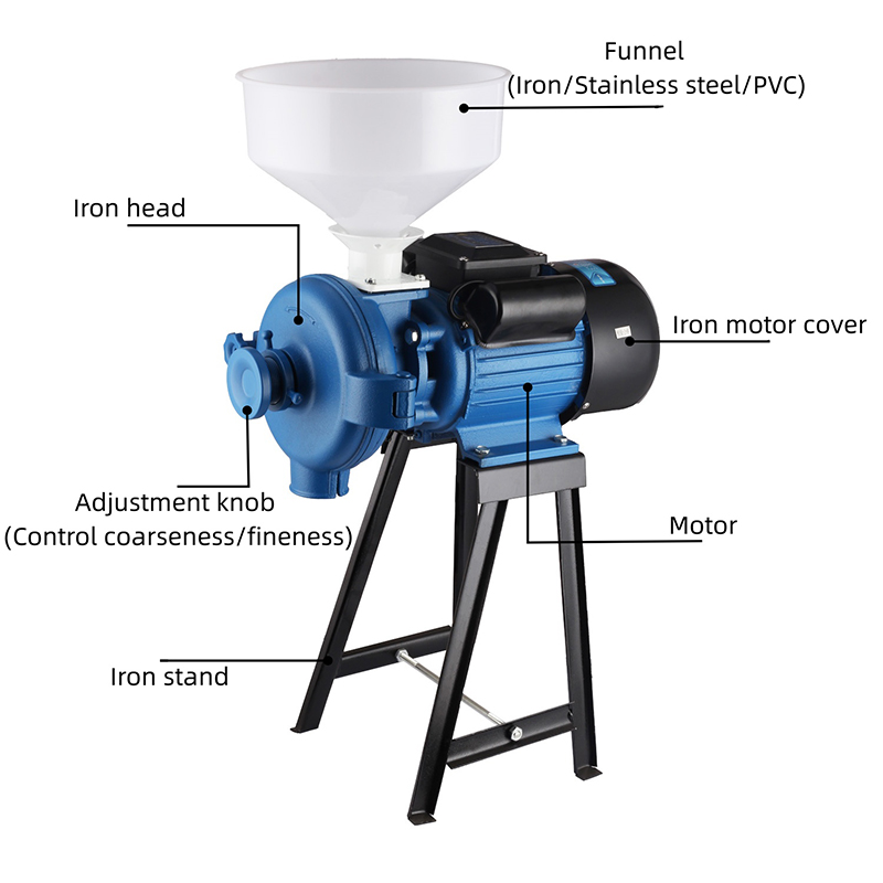 Máy nghiền hạt đầu sắt có đĩa mài thép