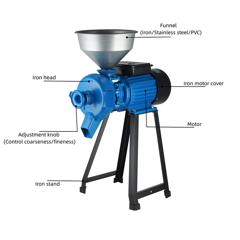 Máy nghiền hạt đầu sắt có đĩa mài có thể thay thế