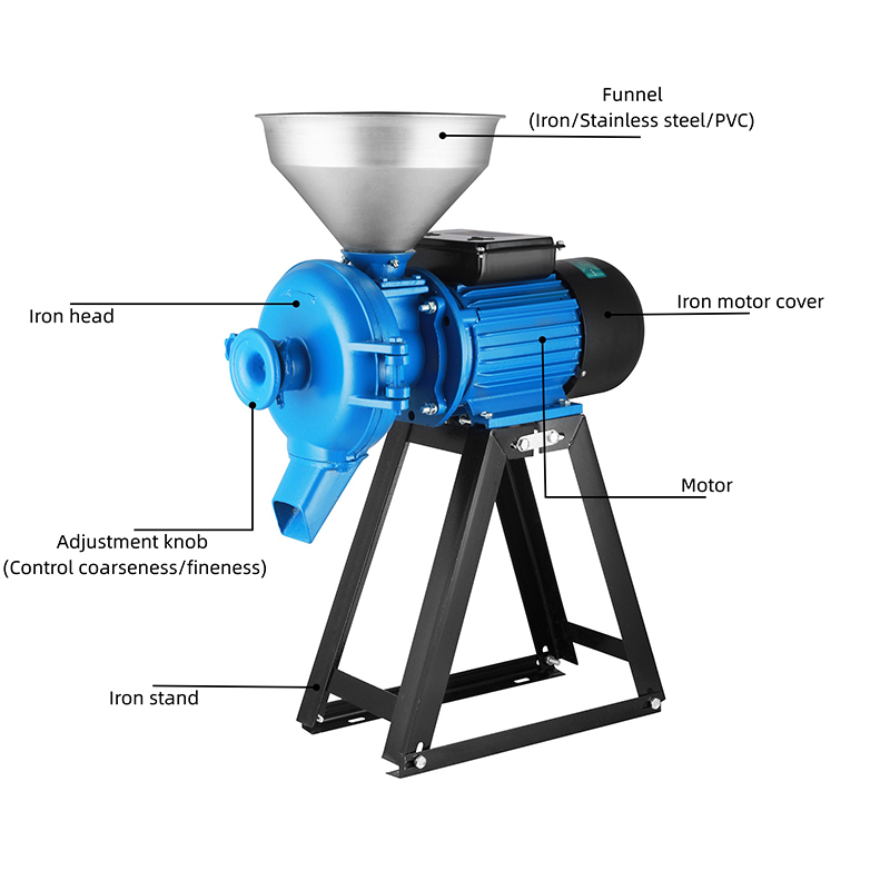 Máy nghiền ngũ cốc công suất lớn với đĩa mài thép