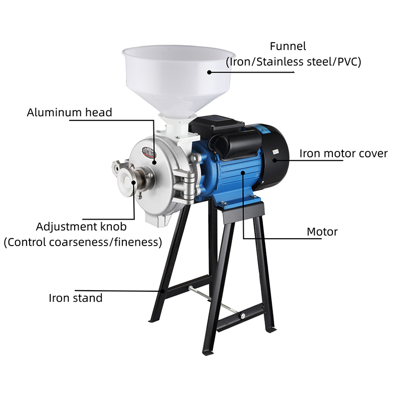 Máy mài hạt đầu nhôm có đĩa mài thép